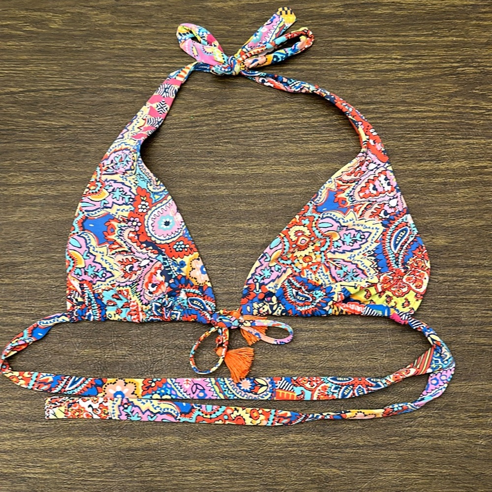 Rod Betty swimsuit size 12. Sizing tag cut out and bra insert removed.